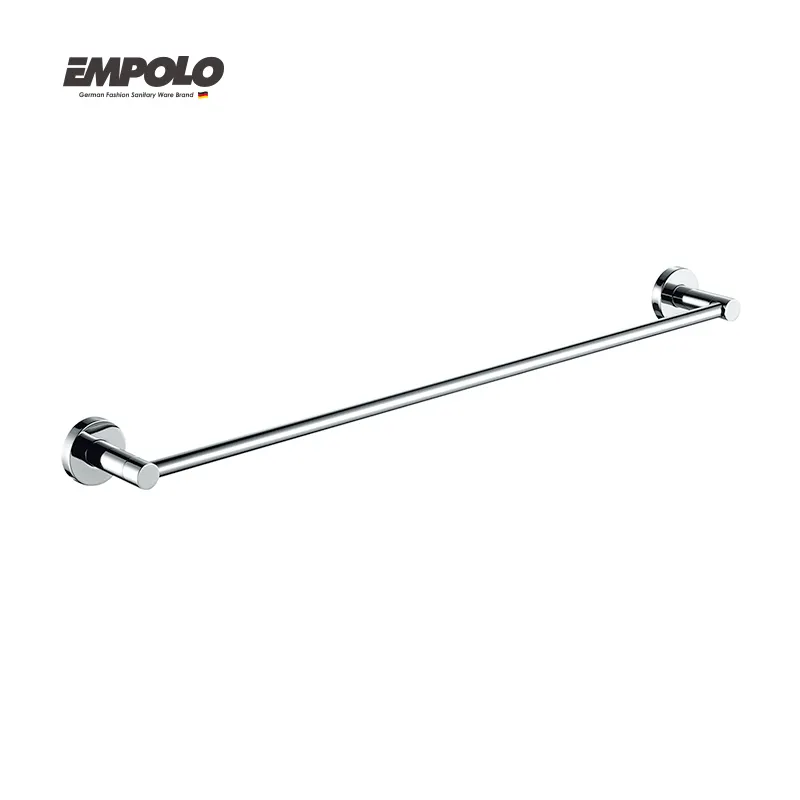 Commercial modern design wall mounted stainless steel single towel bar for bathroom