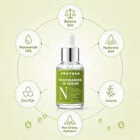 Sérum à la niacinamide, huile essentielle pour le visage, équilibre hydratant, affinant les pores, soin de la peau, formule naturelle
