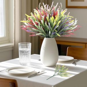 Ramillete de Lavanda Artificial sin Hojas y Espigas de Trigo de 35cm, Flores de Plástico para Decoración de Bodas y Hogar, Estilo Pastoral - Product Image 2