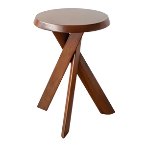Modern Decorative Solid Wood Crossed Legs Small Wooden <b>Sofa</b> <b>Side</b> <b>Table</b> Living Room Round Coffee <b>Table</b> - Product Image 1