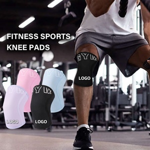 Bán buôn biểu tượng tùy chỉnh <span class=keywords><strong>Neoprene</strong></span> PowerLifting 7mm đầu gối tay áo miếng đệm đầu gối - Product Image 6