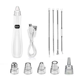 ชุดเครื่องดูดสิวเสี้ยนไฟฟ้า 5-in-1 สีดำ พร้อมหัวเปลี่ยนสแตนเลส 4 ชิ้น ชาร์จไฟได้ ทำความสะอาดรูขุมขน กำจัดสิว พกพาสะดวก ชาร์จผ่าน USB - Product Image 5