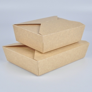 Caja Kraft para llevar para Togo, fideos chinos para llevar, materiales reciclados utilizados para sushi, azúcar, patatas fritas, embalaje - Product Image 1