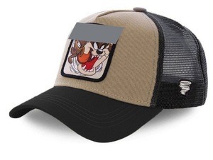 Casquette de baseball 6 panneaux en tissu mesh motif dessin animé lapin et canard, version haut de gamme, unisexe, quatre saisons, style hip-hop tendance - Product Image 3