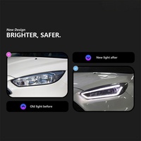 Feux avant Veidt pour Ford Focus 2015-2018, modification de l'assemblage des phares, clignotant LED à flux continu, lentille à double faisceau