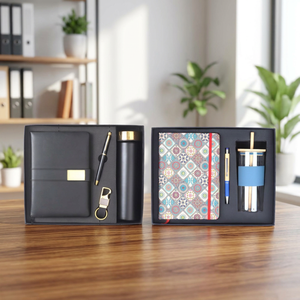 Ensemble cadeau d'entreprise promotionnel en cuir PU de qualité supérieure Liviya, impression personnalisée en relief, cadeau personnalisé - Product Image 3