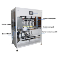 Machine d'impression tampographique rotative électrique TPM 4 couleurs pour casque de sécurité, prix
