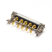 Conector D-Sub 5W5 Macho Equivalente, Enchufe 5W5P Combo, Conector D-Subminiatura de Alta Corriente para PCB de Accionamiento de Motor Industrial