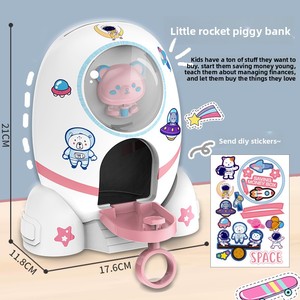 Nouvelle <span class=keywords><strong>tirelire</strong></span> lance-roquettes en plastique, résistante aux chutes, pour enfants, ornement créatif DIY, <span class=keywords><strong>tirelire</strong></span> de dessin animé, cadeau pour étudiante - Product Image 2