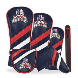 Couvre-chef <span class=keywords><strong>de</strong></span> club <span class=keywords><strong>de</strong></span> golf imperméable Logo brodé Couvre-baril hybride <span class=keywords><strong>en</strong></span> <span class=keywords><strong>bois</strong></span> <span class=keywords><strong>de</strong></span> conducteur <span class=keywords><strong>en</strong></span> cuir PU avec fermeture magnétique - Product Image 6