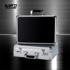 Aluminum Travel Case Portable <strong>Briefcase</strong> Tool <strong>Storage</strong> Case OEM ODM Support Metal Plastic Printable Logo - Product Image 4
