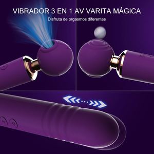 2024 Av Toverstaf Vibrator <span class=keywords><strong>Clitoris</strong></span> <span class=keywords><strong>Stimulator</strong></span> Stuwende G Spot Dildo Massager Meisje Seksspeeltjes Wanita Voor Vrouwen Paar Volwassen - Product Image 2