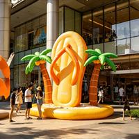 Décorations gonflables personnalisées sur le thème des dessins animés pour l'été, pour parcs aquatiques, centres commerciaux et rues commerciales