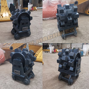 Roue de compacteur d'excavatrice de 12 à 16 tonnes pour plaque de compactage Sumitomo SH120 Roue de dragage compacte directe d'usine - Product Image 2