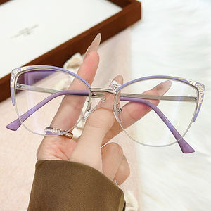 <span class=keywords><strong>2025</strong></span>ファッション新キャットアイブルーライトブロッキングメガネハイエンドヨーロッパとアメリカスタイルの女性のためのメガネフレーム - Product Image 6