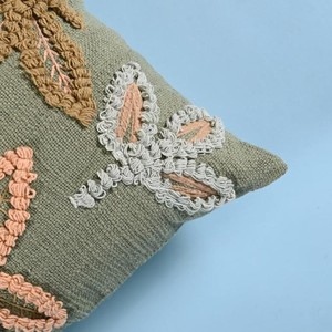 Black And White Indian Traditional Block Printed Backrest <b>Pillow</b> Case Wholesale Decorative Floral Pattern Cotton Cushion Covers - Product Image 2