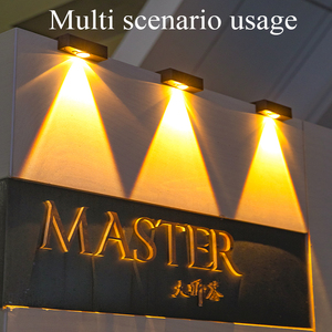 โคมไฟติดผนังโซลาร์เซลล์ IP65 กันน้ำ ไฟ LED สำหรับภายนอกอาคาร โคมไฟตกแต่งระเบียงสวน - Product Image 4