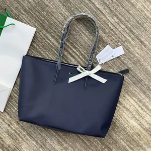 Designer Large Horizontal French Crocodile Women's Shopping Large Capacity Shoulder Bag Handheld Dumpling Bag Tote Bag