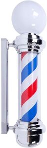 Perche de coiffure rotative métal, couleurs rouge, blanc et bleu, originales, pour Salon de coiffure, 1 pièce - Product Image 3