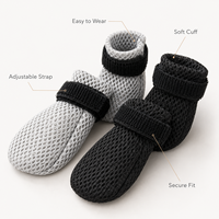 Chaussettes personnalisées pour chiens et chats, chaudes, imperméables, antidérapantes, imprimées, double couche, en coton, avec semelle en caoutchouc à pois, douces, respirantes, pour la marche en intérieur, soin des pattes