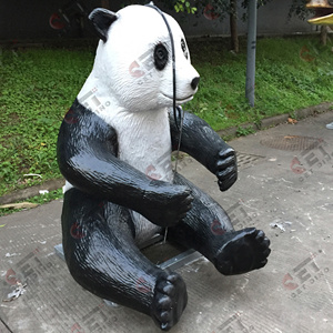 Mô Hình Robot Gia Đình Gấu Trúc Mô Phỏng Trang Trí Công Viên Vườn Thú Mô Hình Động Vật Cử Động - Product Image 3