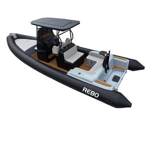 Bote de Surf CE de 24.6 pies de Alta Calidad, REBO, Doble Casco en Forma de V Profunda, de Policloruro de Vinilo/Hypalon/Fibra de Vidrio Oka, 760, para 13 Personas - Product Image 5