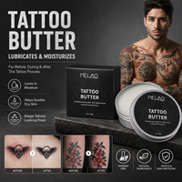Beurre de karité professionnel, céramide, huile de coco, beurre pour tatouage, avant, pendant et après le processus de tatouage, lubrifiant et baume de soin après tatouage
