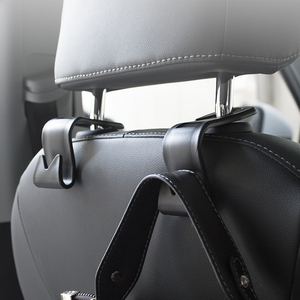 4-gói sáng tạo Hidden da xe Ghế Móc 20kg Tải công suất sang trọng nội thất phụ kiện ghế trở lại móc - Product Image 3