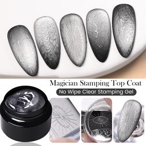 BORN PRETTY 5ml Magician Stamping Top Coat, Gel Transparente Sin Limpieza para Estampado de <span class=keywords><strong>Uñas</strong></span>, Pintura para <span class=keywords><strong>Uñas</strong></span>, Polvo Cromado - Product Image 3
