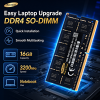 Mémoire RAM DDR4 16 Go 3200 MHz haute vitesse Kim MiDi pour ordinateur portable, module PC4-25600 SODIMM 260 broches pour mise à niveau et jeux sur ordinateur portable