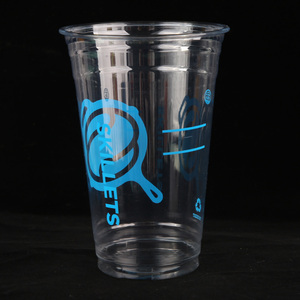 Copos de Plástico PET Transparentes Descartáveis para Bebidas Frias com Tampa, Personalizados com LOGO, Atacado, 8, 10, 12, 14, 16, 32 oz - Product Image 3