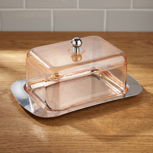 Rectangular <b>Clear</b> stainless steel tray Food Storage <b>Container</b> with Lid and Stainless Steel Tray for Kitchen - Product Image 2