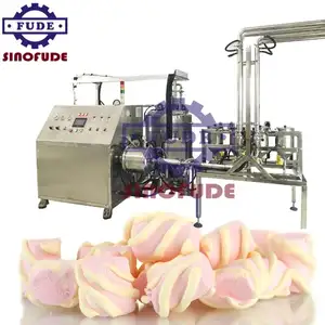 Línea de producción de algodón de azúcar industrial multifuncional de pequeña capacidad, máquina automática para hacer malvavisco