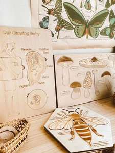 Juego de Madera Preescolar, Juguete Educativo Temprano, Aprendizaje sobre el Cuerpo Humano para Mamás Embarazadas, Rompecabezas Magnéticos 3D de Madera Montessori para Niños Pequeños - Product Image 4