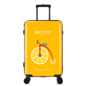 Carrito con impresión UV DIY para mujer, con dibujos animados maleta de equipaje de viaje, SPINNER, Color TPU, personalizado, ABS, OEM, de larga distancia, 100 - Product Image 5