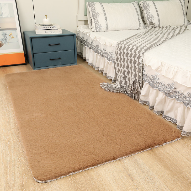 ขนจิ้งจอกโพลีเอสเตอร์-ผ้าฝ้าย สีน้ำตาลแดง