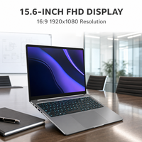 Ordinateur portable de 15,6 pouces équipé d'un processeur AMD Ryzen 5 5500U, écran 1920x1080, clavier anglais, adapté aux professionnels et aux étudiants