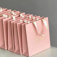 Sac en papier écologique personnalisé imprimé en couleur, imperméable, 230 g/m², laminé, pour emballage de chaussures de boutique