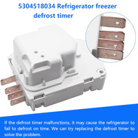 Minuteur de dégivrage pour réfrigérateur-congélateur, pièce de rechange compatible avec Whirlpool, Frigidaire, Kenmore (référence 5304518034)