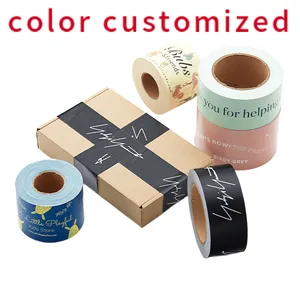 Kartonbox kundendefinierter Logodruck verstärktes nasses selbstklebendes gummiertes Papier-Verpackungsband aus Kraftpapier