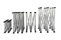 Scène pliable légère en alliage d'aluminium pré-assemblée, surface antidérapante, charge maximale 750 kg/m² pour événements en plein air