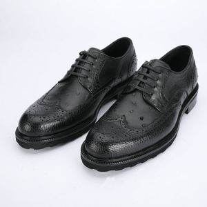 New Men's <b>Extra</b>-<b>Large</b> Shoes-High Quality Wedding Shoes with Square Toe Waterproof Height Increasing Durable Construction - Product Image 1