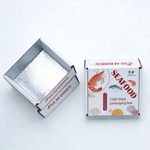 Boîtes Isolées en Aluminium Personnalisées avec Rabat en Aluminium, Emballage d'Isolation pour Chaîne du Froid, Emballage pour Aliments Frais et <span class=keywords><strong>Congelés</strong></span>, Caisses en Carton Ondulé pour Avion - Product Image 2
