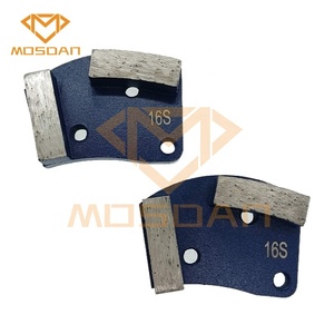 Trapezoidal de doble barra para molinillos de suelo, herramientas de ala de placa de molienda de diamante de Metal, Unión suave 16 - Product Image 3