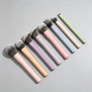 Set di <span class=keywords><strong>pennelli</strong></span> per <span class=keywords><strong>trucco</strong></span> color pastello da 8 pezzi, <span class=keywords><strong>pennelli</strong></span> sintetici morbidi per fondotinta e ombretto - Product Image 2