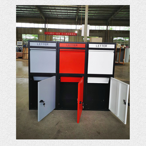 Stainless Steel Parcel Box Locker Dropbox Package Dropping Metal Outdoor Newspaper Letter Box Mailbox