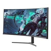 Factory-Direct 34 Inch Desktop Computer Monitors LCD LED Curved Screen 3440*1440 4K UHD Ultra Wide Gaming PC Monitor