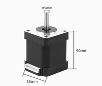Kit moteur pas à pas Nema 14, 1,8 degré, 42 mm, 2 phases, 4 fils, hybride, pour imprimante 3D, machine de gravure CNC, DC 12V/24V, 0,4-1,2 kW