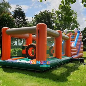 Bán buôn lớn thư bị trả lại trượt và trở ngại Combo chú hề theo chủ đề Inflatable nhảy lâu đài - Product Image 2