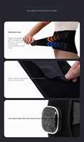 Ceinture chauffante électrique massante vibrante pour le bas du dos et les douleurs abdominales